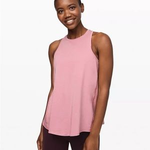 Pink LuluLemon All Tied Up tank top